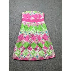 Lilly Pulitzer Betsey Strapless dress in garden party print size 0